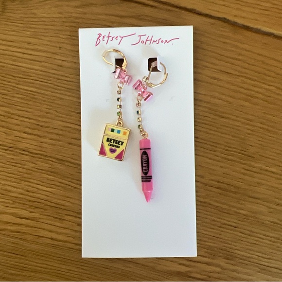 Betsey Johnson Crayon Earrings - Picture 3 of 4